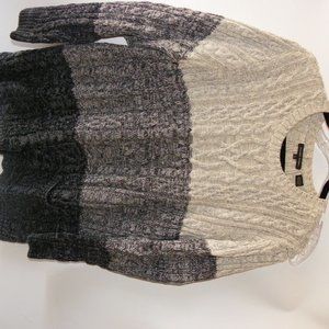 womens LS cable sweater